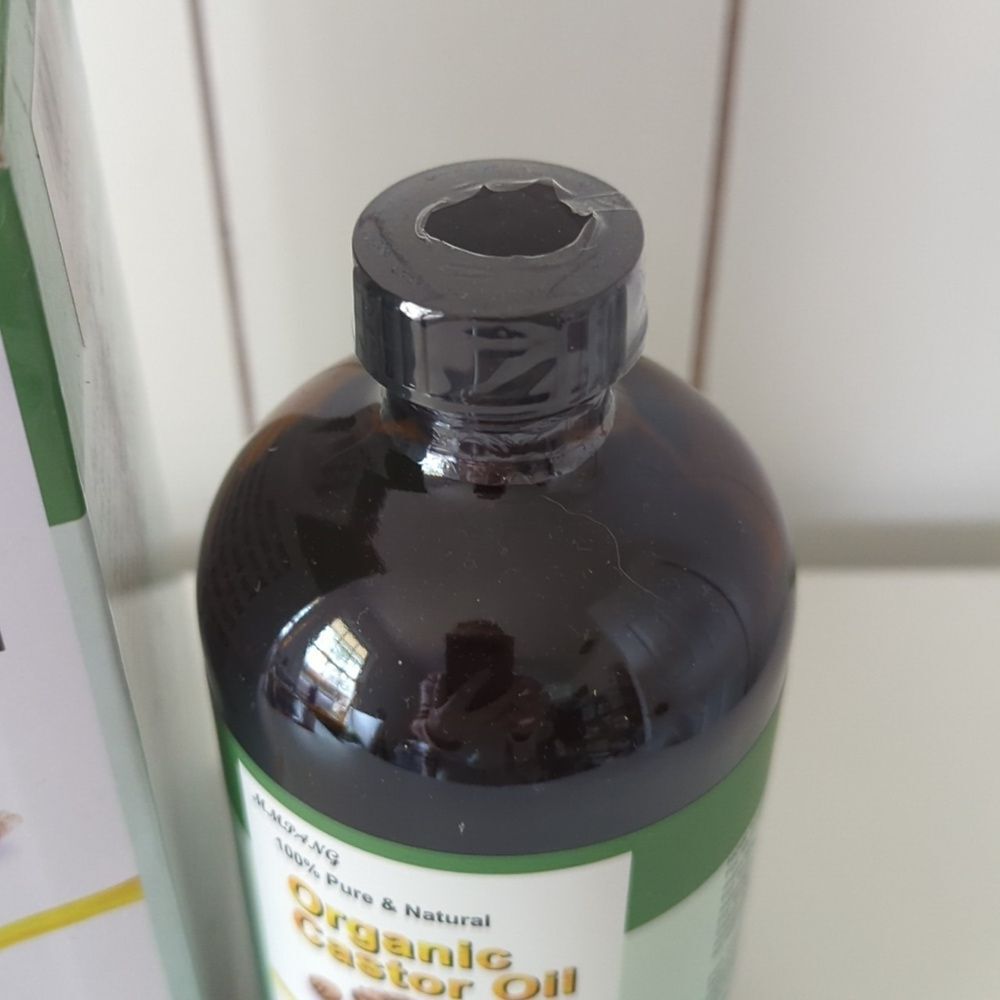 Organic Castor Oil Hexane Free Glass Brown Bottle 500 ML - Picture 2 of 4